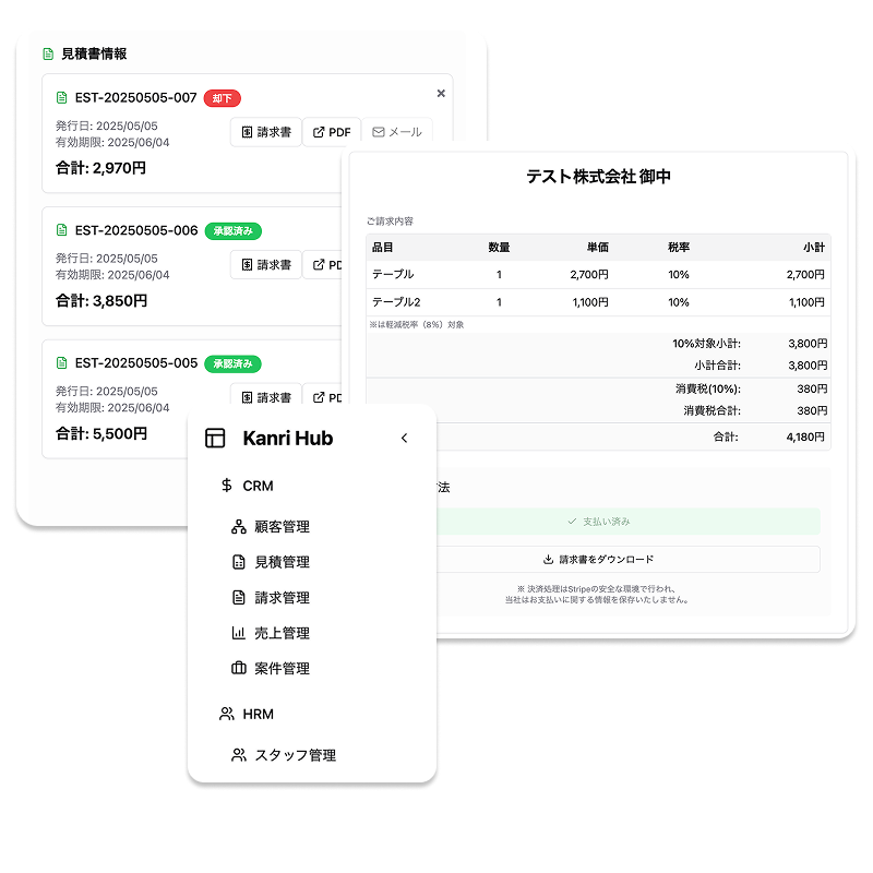 Kanri Hub サービス